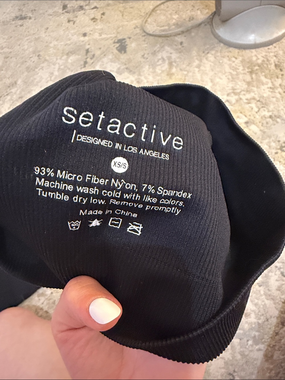 Set Active Ribbed Sports Bra - Picture 3 of 5